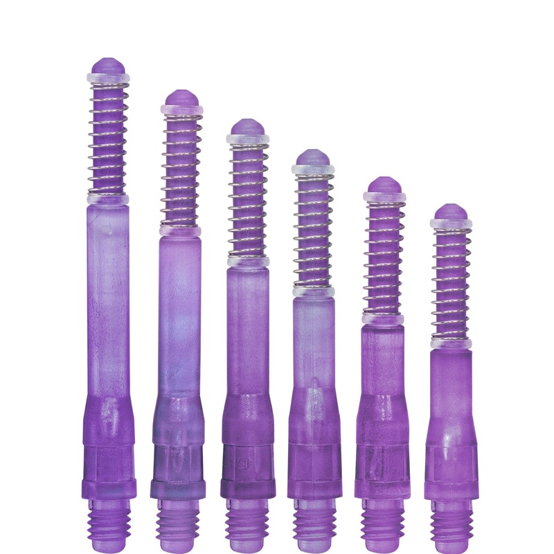 *Cuesoul – Dart Shafts – Tero Flight System – AK7 – Gradient – Standard – Set of 4 – Purple Cuesoul 32mm