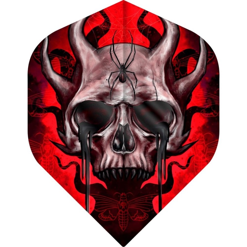 *Designa Horror Show Dart Flights – No2 – Std – Horned Skull