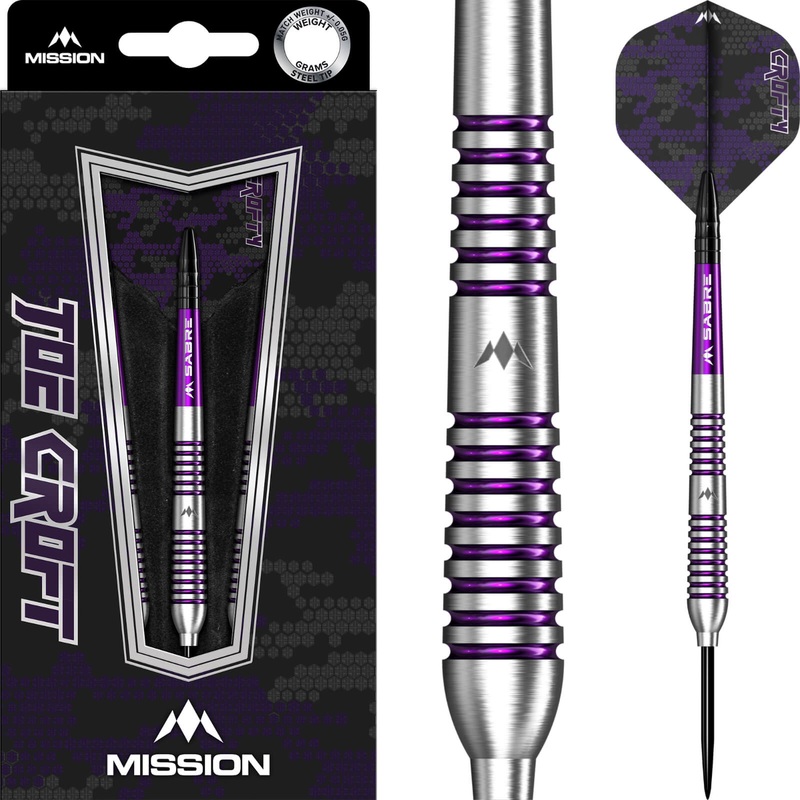 Mission – Joe Croft Darts – Steel Tip – 95% Tungsten – 23g 25g 23 grams