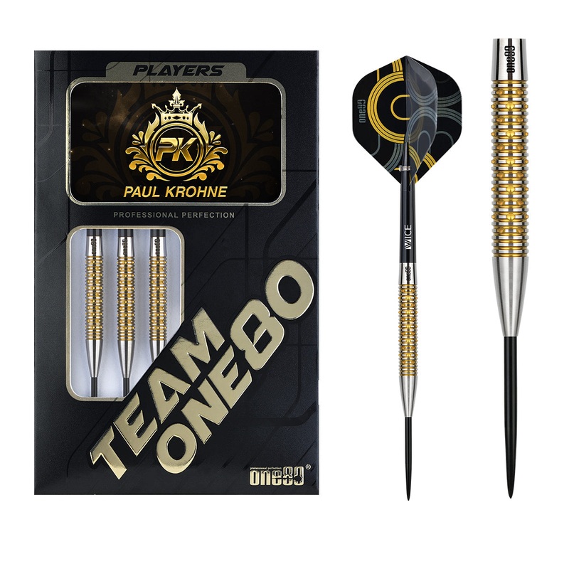 One80 Paul Krohne 90% Tungsten Steel Tip Darts 22 GRAM