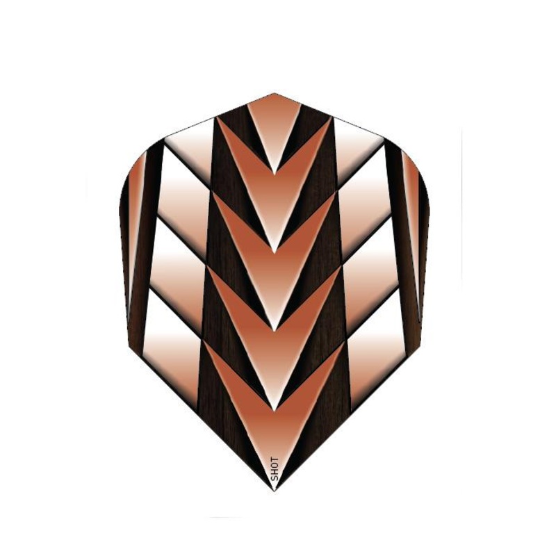 Shot Tribal Weapon Dart Flight Set – Small Standard Standard 100 Micron Polymer