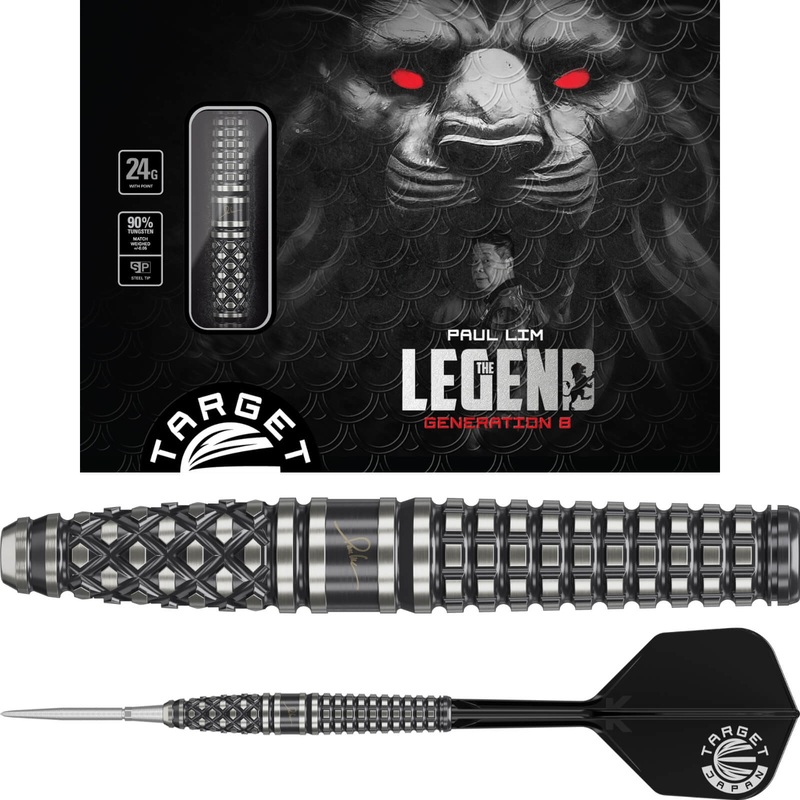 Target Japan – Paul Lim Gen 8 Darts – Swiss Point – Steel Tip – 95% Tungsten – 24g
