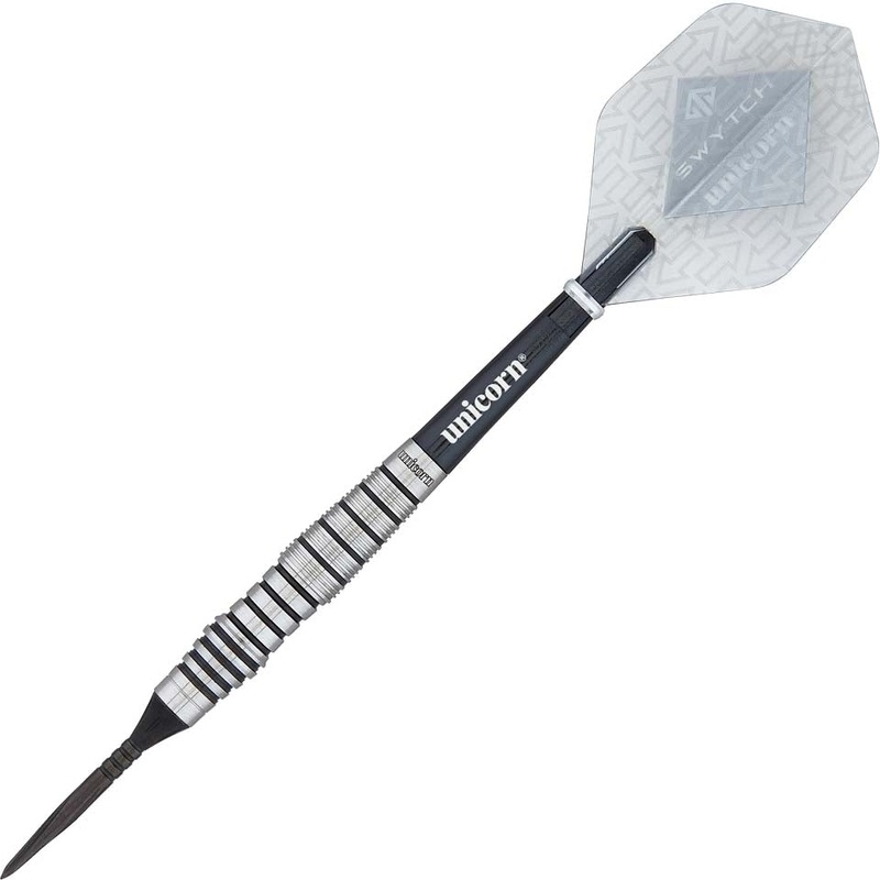 Unicorn Swytch Steel Tip Darts – 21gm Black