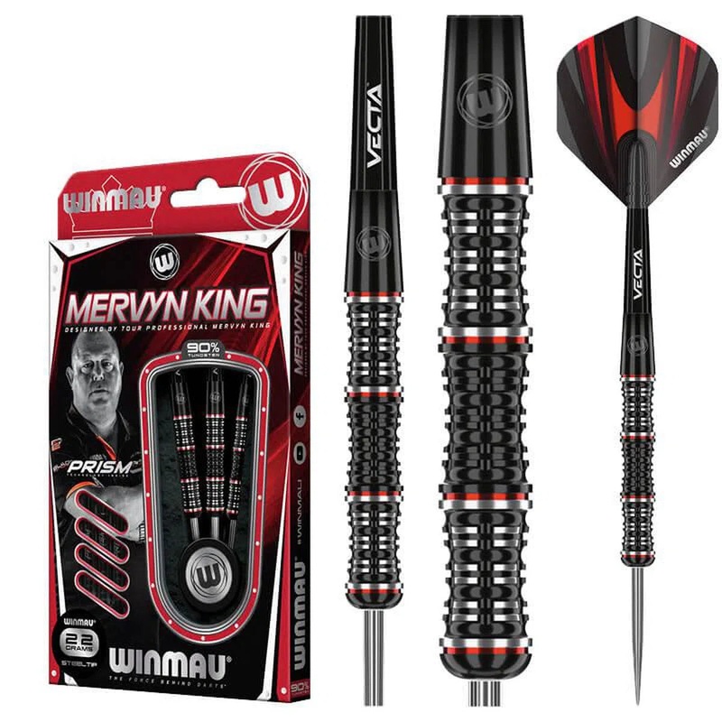 Winmau Mervyn King S.E. 90% Tungsten Steel Tip Darts 20 GRAM
