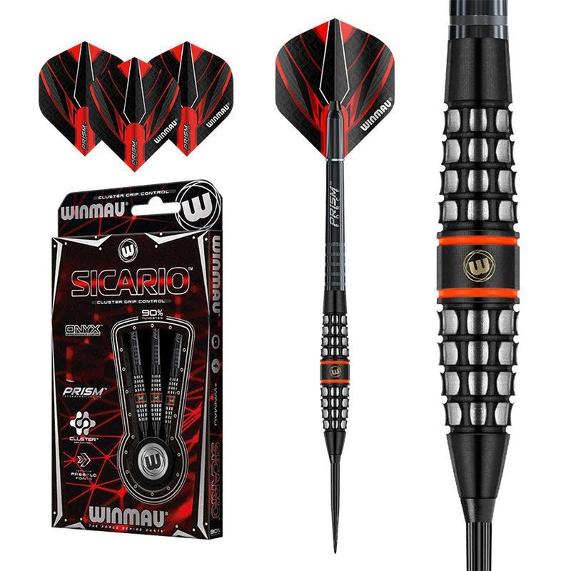 Winmau Sicario 90% Tungsten Steel tip Darts 21 GRAM