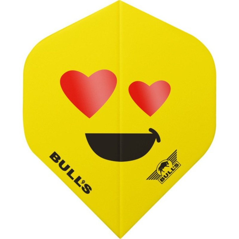 Bull’s NL Smiley 100 Heart-eyes No.2 Flights Standard 100 Micron Nylon