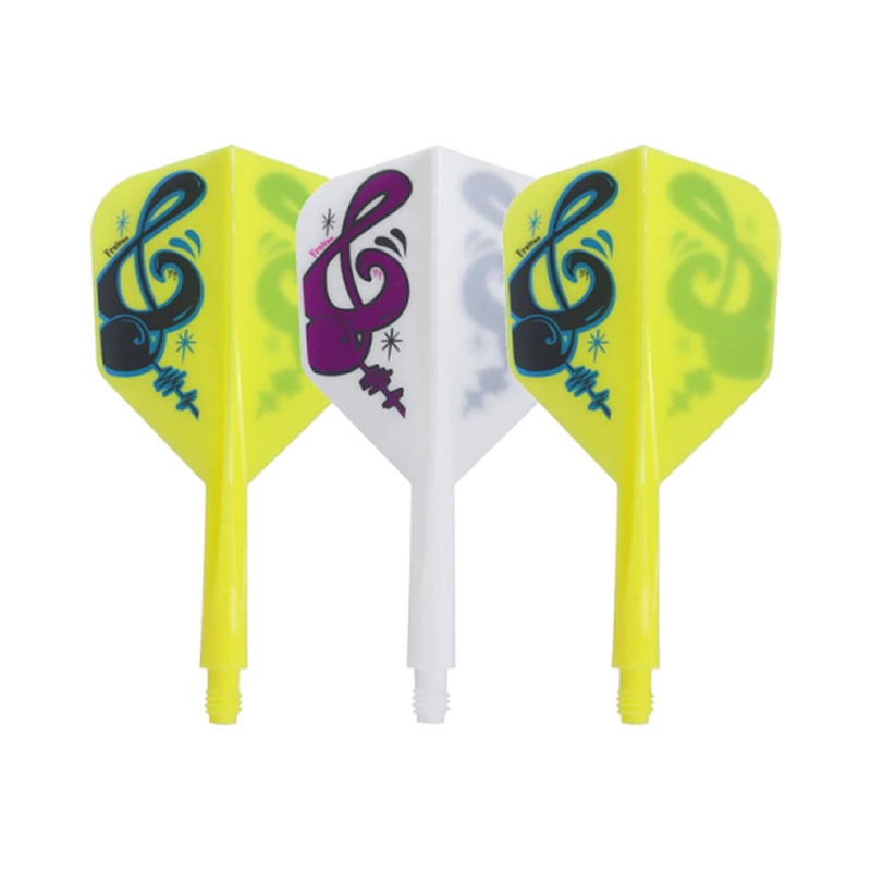 Condor Dart Flights – AXE PLAYER – Musical Note Mix No6 Shape Short