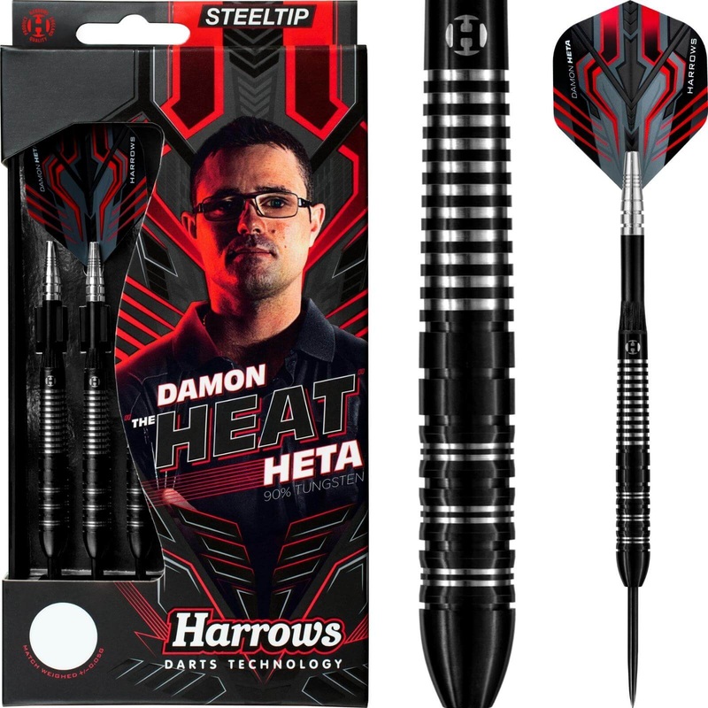 Harrows – Damon Heta Darts – Steel Tip – 90% Tungsten – 21g 23g 25g 21 grams