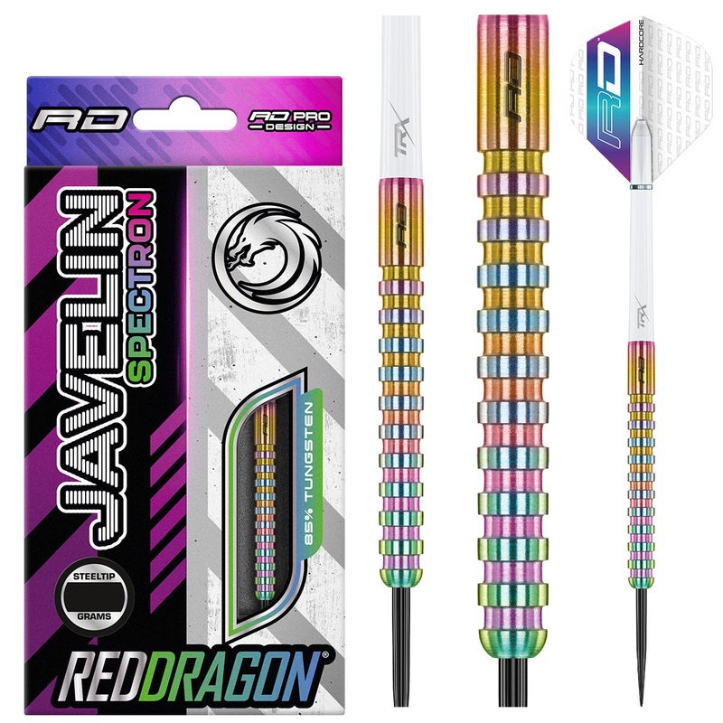 Javelin Spectron 85% Tungsten Steel Tip Darts by Red Dragon 20 Gram