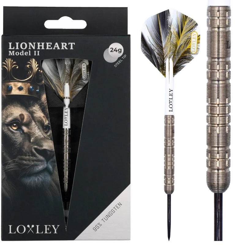 Loxley Lionheart Model 2 95% Tungsten Steel Tip Darts 22 GRAM