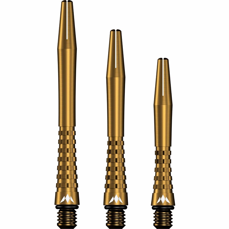 Mission Atom13 Aluminium Shafts – Anodised Metal Stems – Gold Short