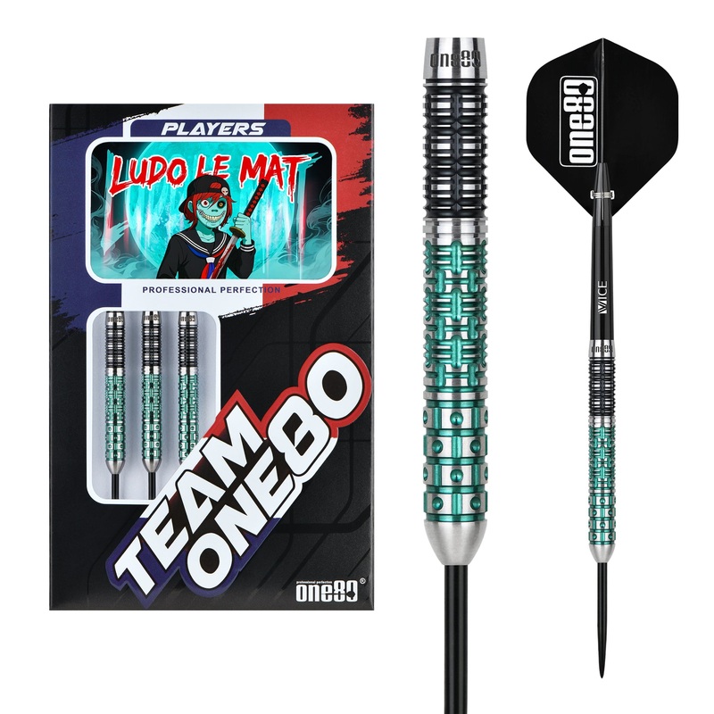 One80 Ludo Le Mat Darts – Steel Tip – 90% Tungsten 22g