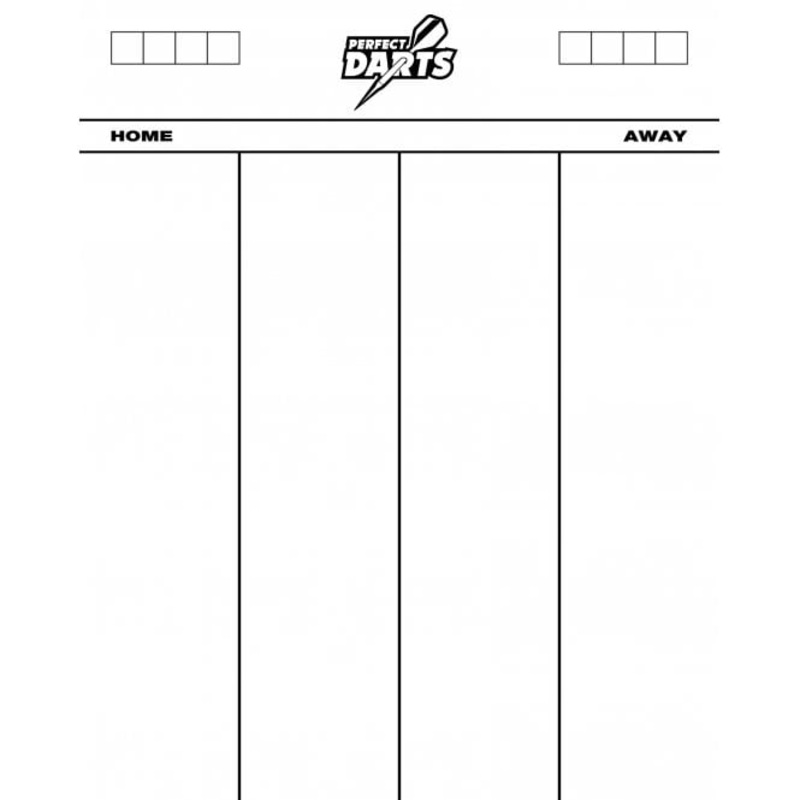 *Perfect Darts Whiteboard Scoreboard 501 – Heavy Duty Dry Wipe Acrylic – 50cm x 40cm