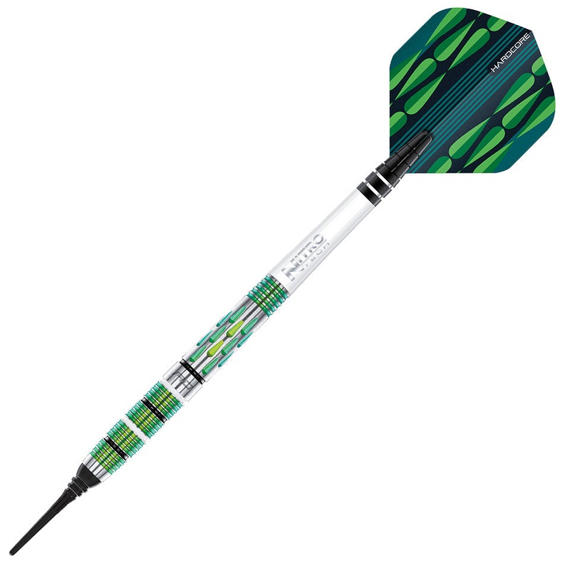 Red Dragon Artura Screamin’ Green Soft Tip Darts – 20gm