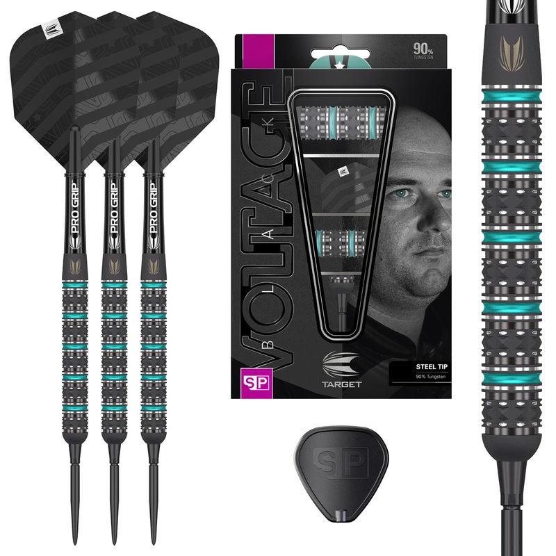 Rob Cross Black Edition 90% Tungsten Swiss Steel Tip Darts by Target 22 Gram