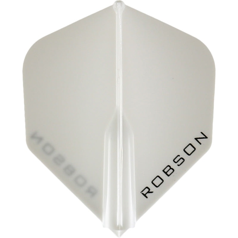 Robson Plus Dart Flights – Standard Clear-White