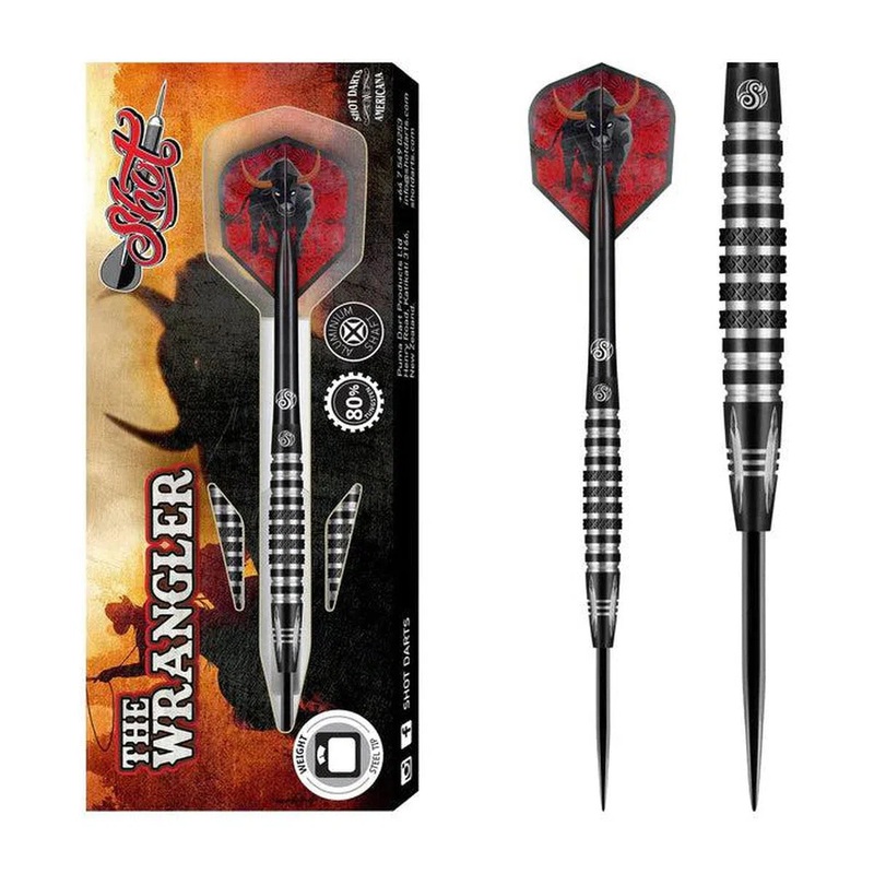 Shot Americana The Wrangler 80% Tungsten Steel Tip Darts 23 GRAM