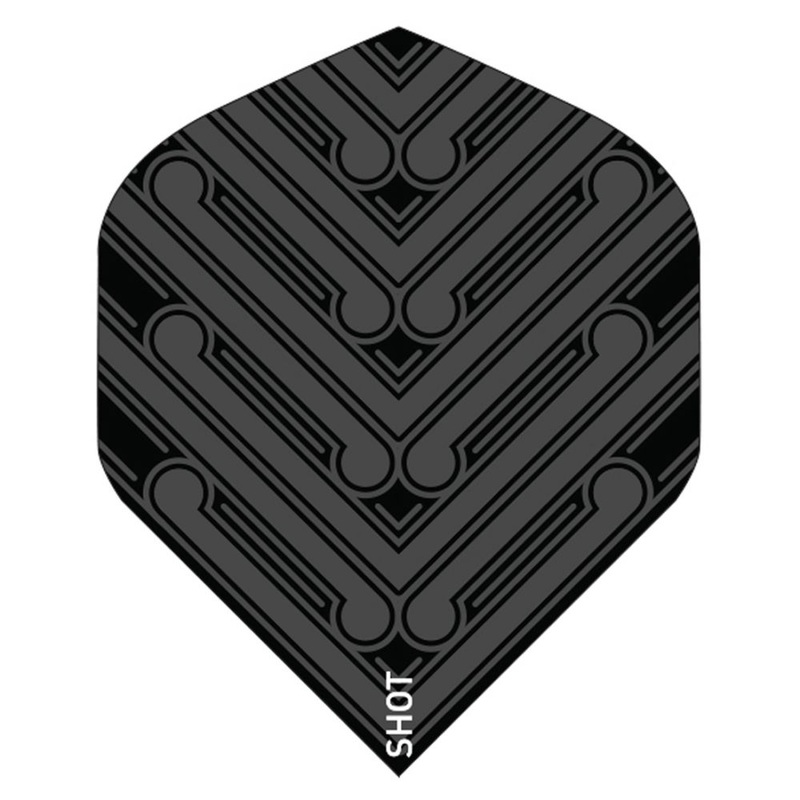 Shot  Manu  Dart Flights Black No2 Standard