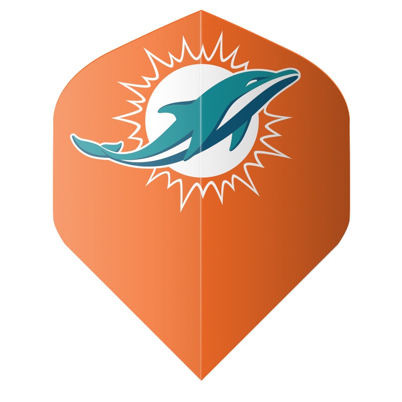 Shot NFL Miami Dolphins Flight Set Orange Standard 100 Micron Polymer