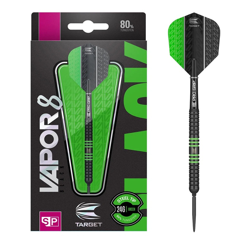 Target Darts Vapor8 Swiss Point Steel Tip 80% Tungsten Darts 22 GRAM