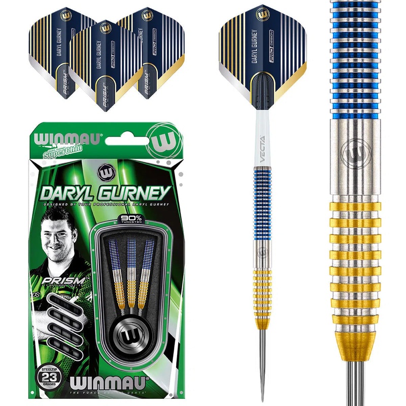 Winmau Daryl Gurney SC 1.0 Series 90% Tungsten Steel Tip Darts 23 GRAM