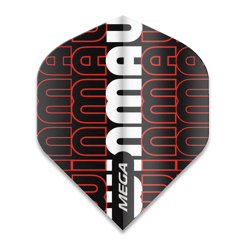 Winmau Mega Standard Dart Flights 6900-238 Red