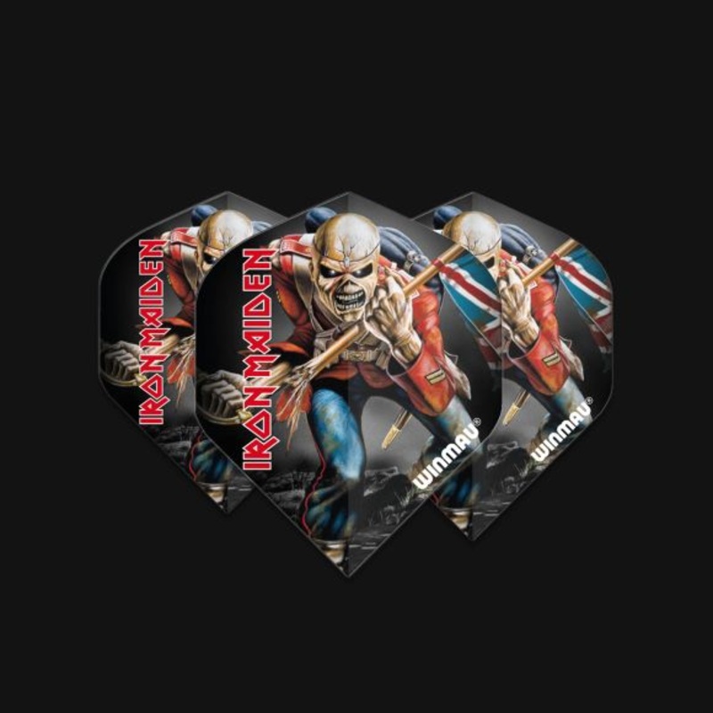 Winmau Rock Legends Iron Maiden Trooper Standard 100 Micron Poly metronic extra thick