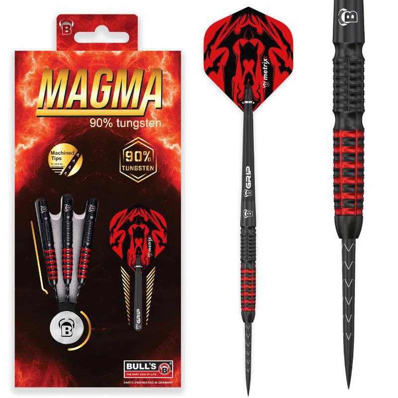 Bull’s DE Magma 90% Tungsten Steel Tip Darts 21 GRAM