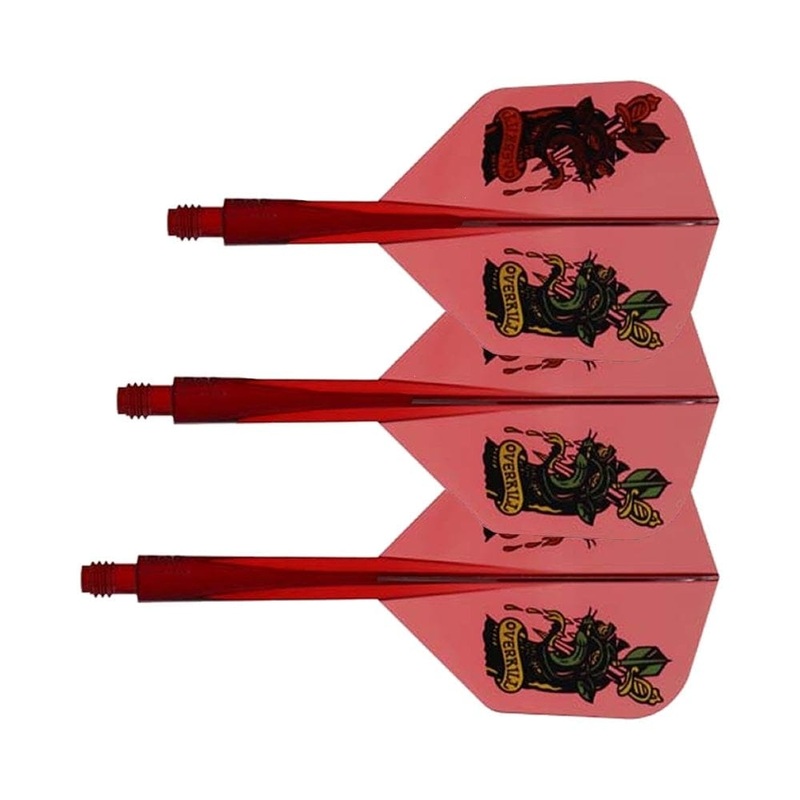 *Condor AXE Dart Flights – Yuki Yamada – Small – Overkill – Clear Blood Short