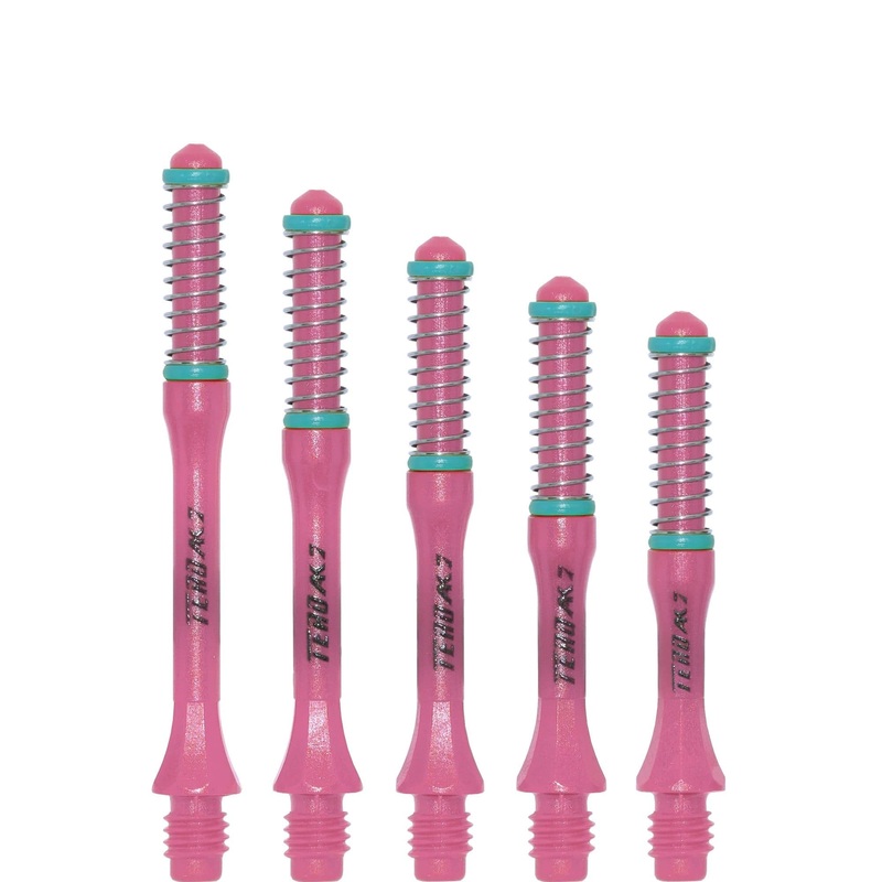 *Cuesoul – Dart Shafts – Tero Flight System – AK7 – Slim – Set of 4 – Pink Cuesoul 32mm