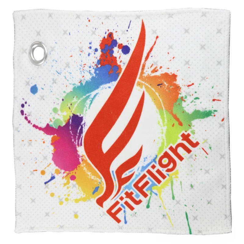 Fit Flight Dart Hand Towel – White