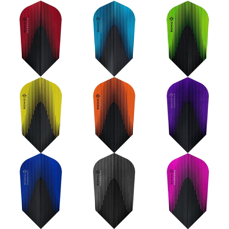 *Harrows Sonic X Dart Flights – Slim Shape – Sonic-X Aqua Blue