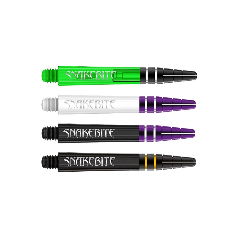 Peter Wright Snakebite Logo Nitrotech Dart Stems by Red Dragon Short Green