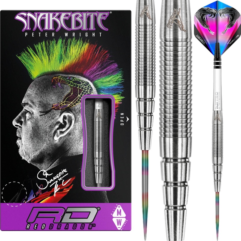 Red Dragon – Peter Wright PL15 Darts – Steel Tip – 90% Tungsten – 22g 24g 26g 22 grams