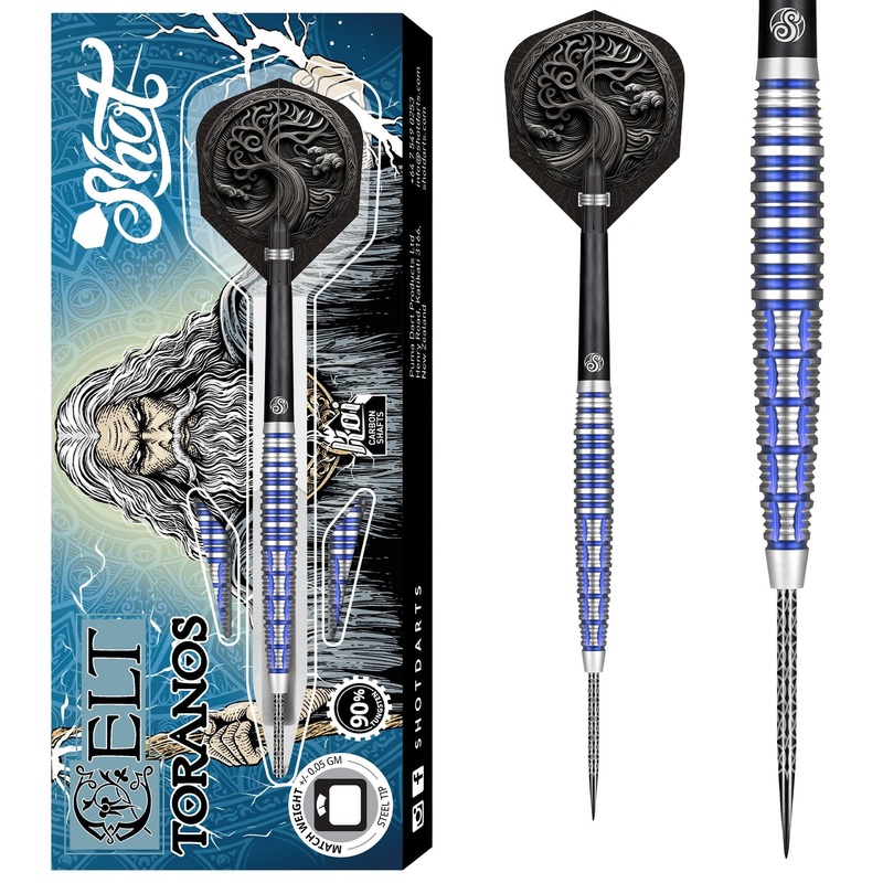 Shot Celt Darts – Steel Tip – 90% Tungsten – Toranos 23g