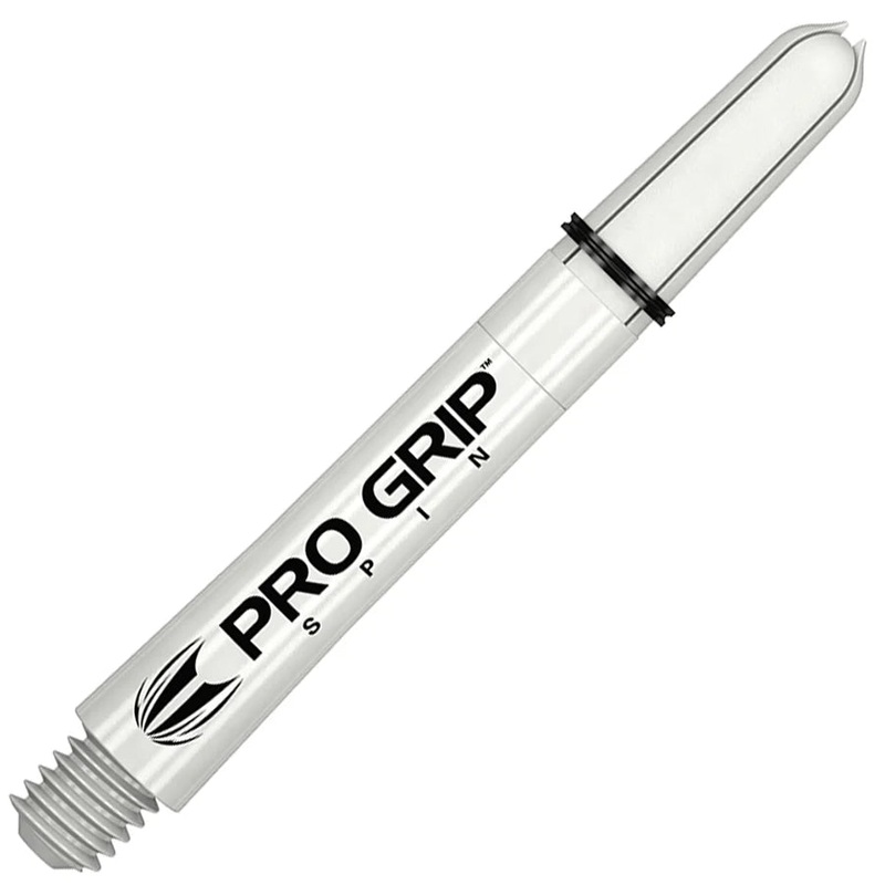 Target Pro Grip Nylon Spinning Dart Shafts Medium White (3 Sets) White Medium (48mm in length excluding thread) Nylon