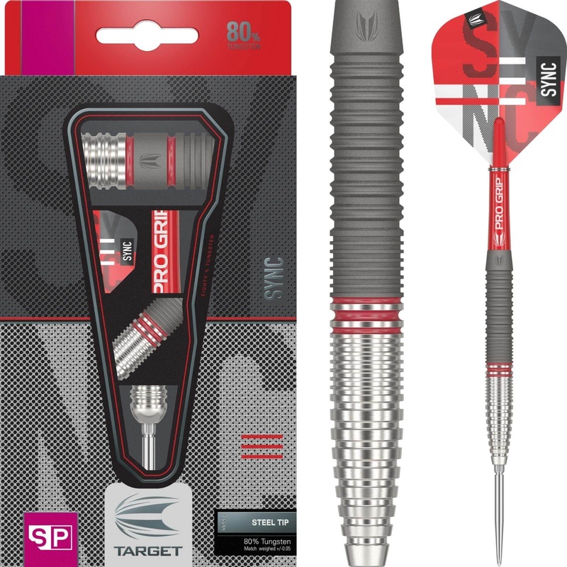 Target – Sync 02 Darts – Swiss Point – Steel Tip – 80% Tungsten – 23g 24g 25g 23 grams