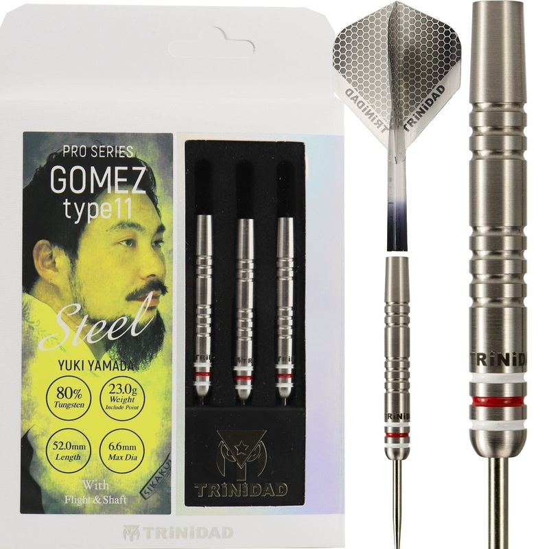 Trinidad Pro Darts – Steel Tip – 80% Tungsten – Gomez 11 – 23g