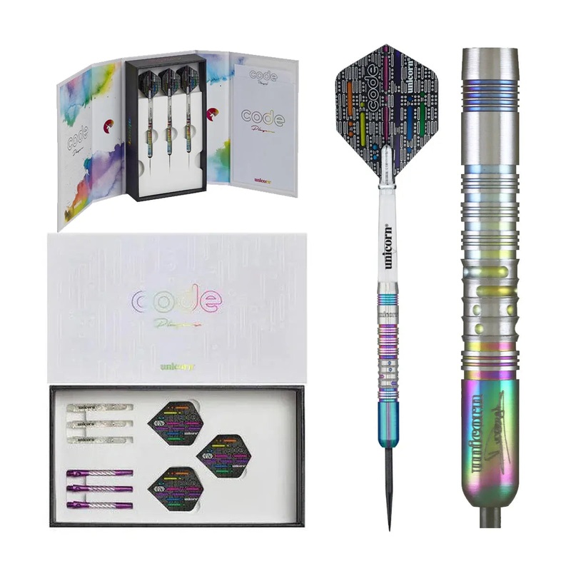 Unicorn Dimitri Van Den Bergh 90% Tungsten Steel Tip Darts 24 GRAM