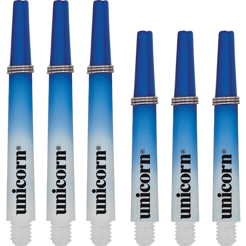 Unicorn Gripper 3 Two Tone Dart Shafts – White & Blue Medium