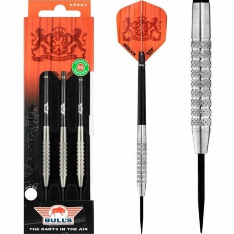 Bulls Classic 80 Darts – Steel Tip – Steady Knurl – 23g 23g