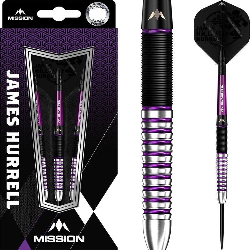 Mission – James Hurrell Darts – Steel Tip – 90% Tungsten – 22g 24g 26g 22 grams