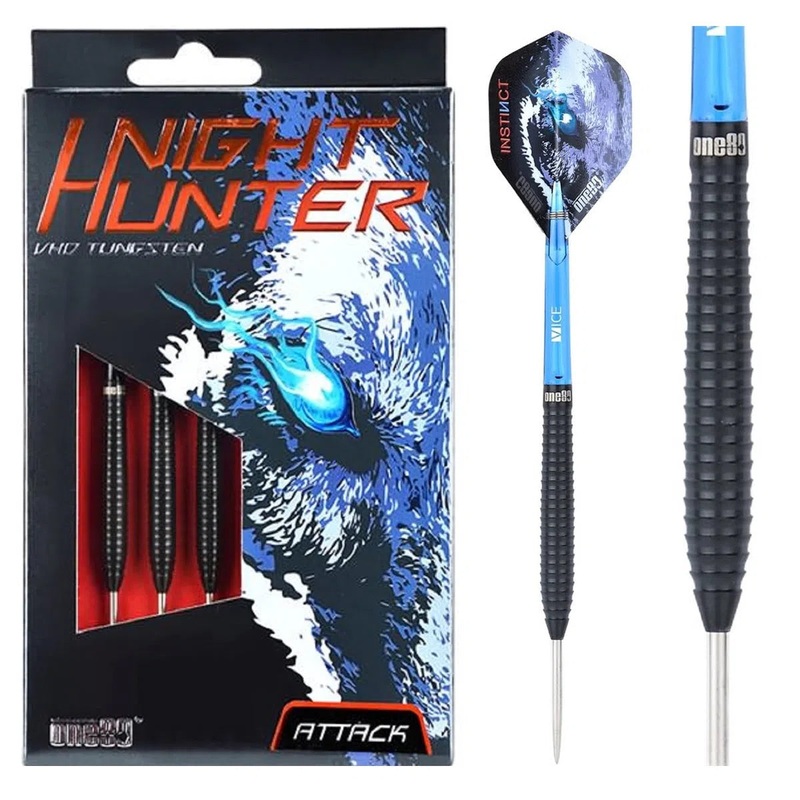One80 Night Hunter Attack 90% Tungsten Steel Tip Darts 22 GRAM