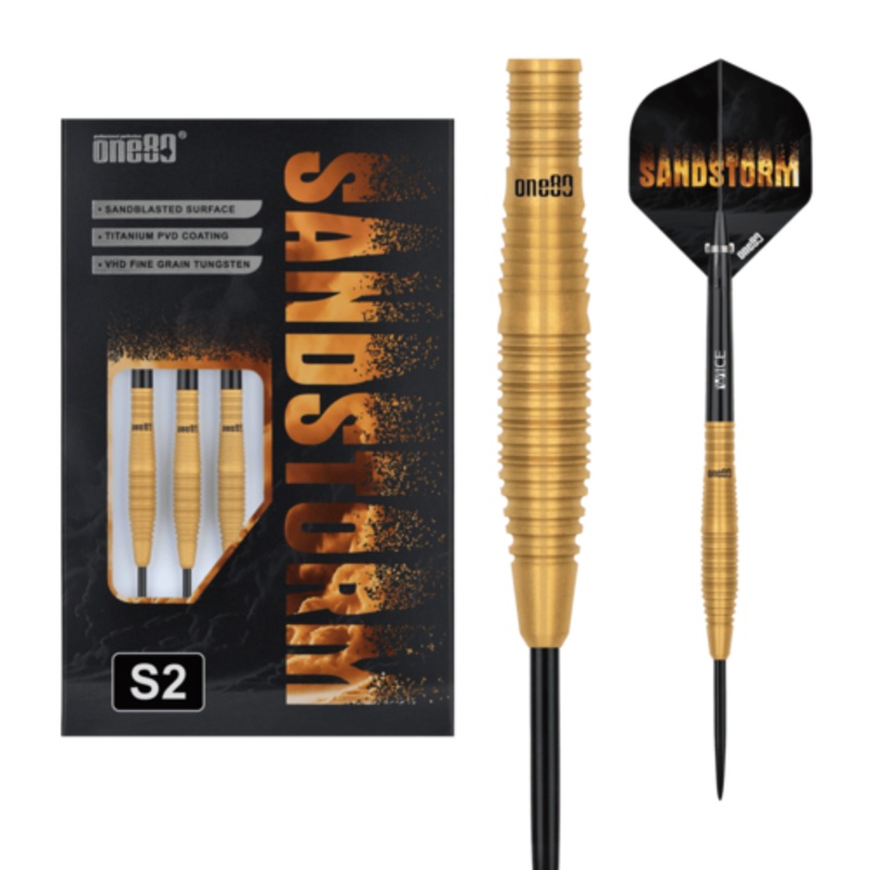 One80 Sandstorm 02 22 gram 90% Tungsten Steel Tip Dart Set