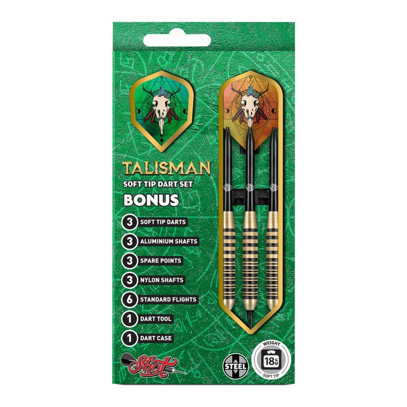 Shot Talisman Darts – Soft Tip – Steel – 18g