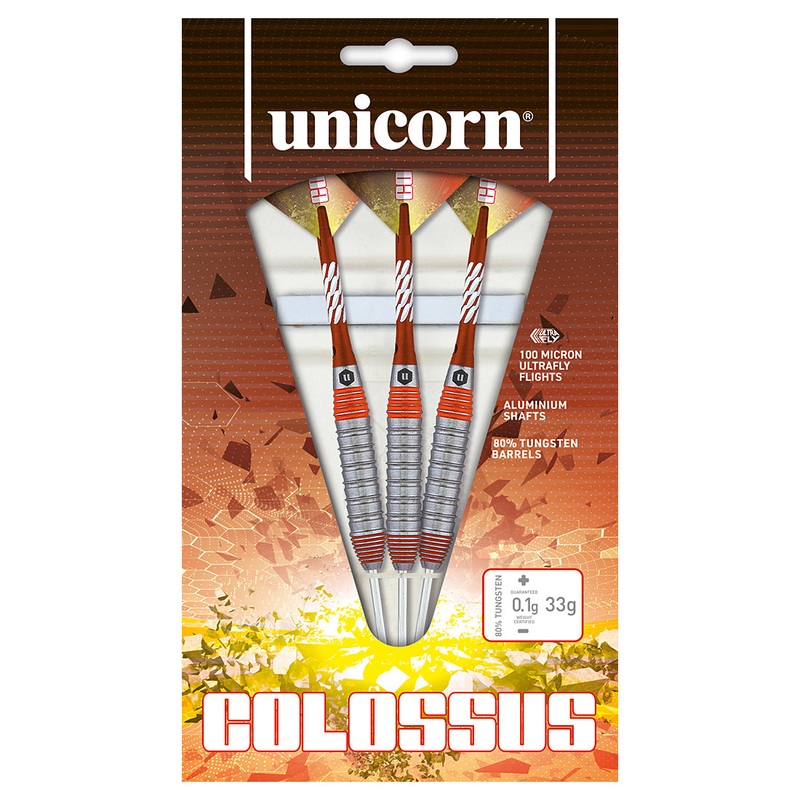 Unicorn Colossus 80% Tungsten Darts 2024 33 grams