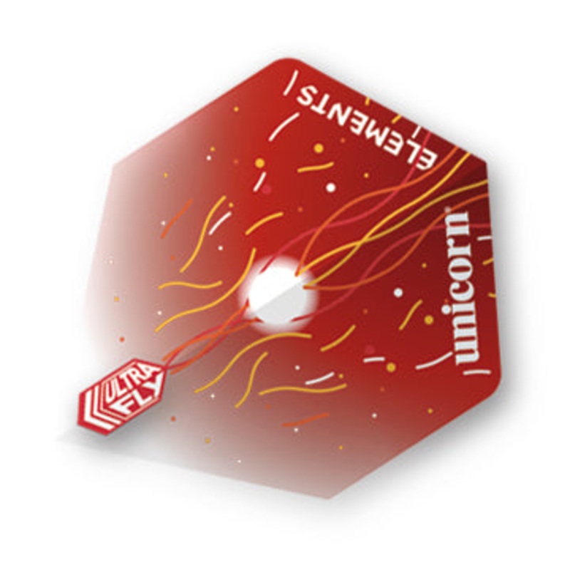 Unicorn Ultrafly Dart Flights Standard Elements Firestorm Red