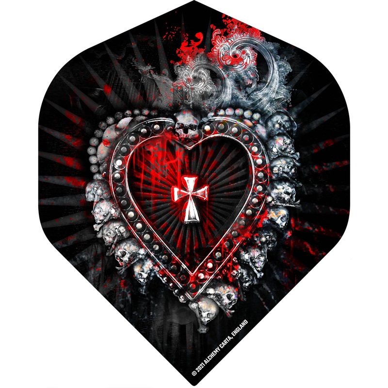 *Alchemy Dart Flights – Official Licensed – Std – No2 – Black – Sanctus Sanguis