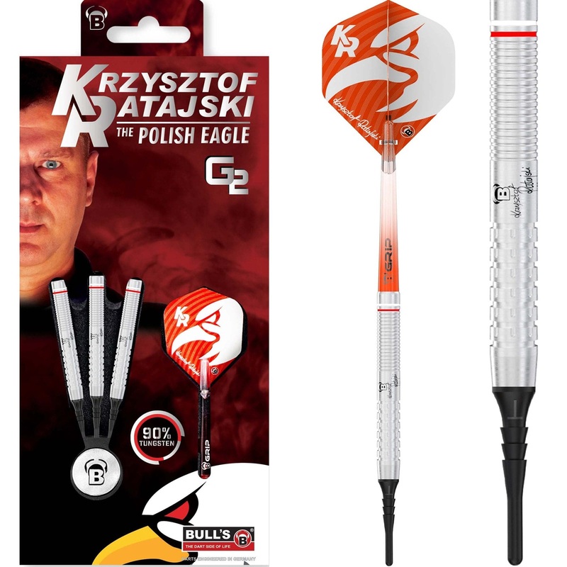 BULL’S Krzysztof Ratajski Darts – Soft Tip – The Polish Eagle – Original Generation 2 18g
