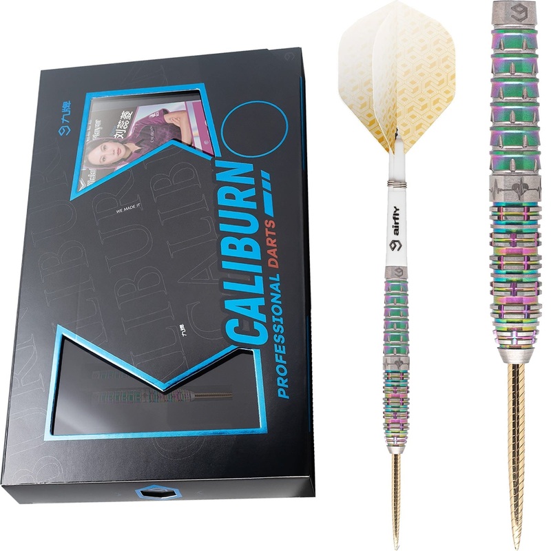 Caliburn Player Darts – Steel Tip – 95% – Rainbow Coating – Raine 22g